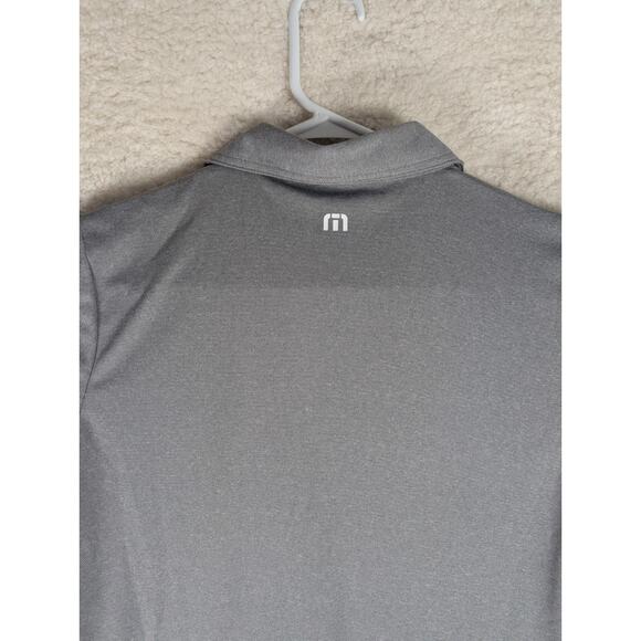 NEW Travis Mathew Polo Shirt Womens Medium Gray Pure Coto Performance Stretch - Picture 13 of 16